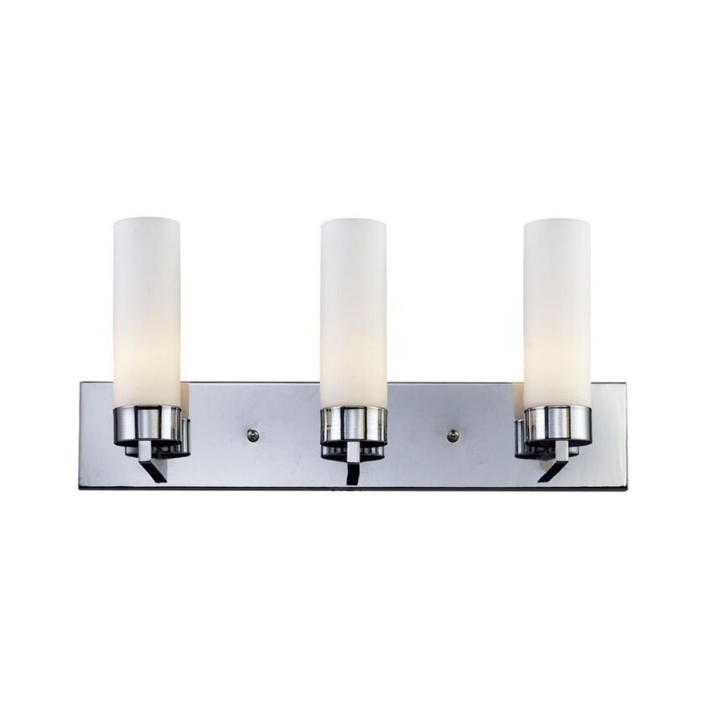 Z-Lite Ibis 23" 3-Light Chrome Vanity Light With Matte Opal Glass Shade