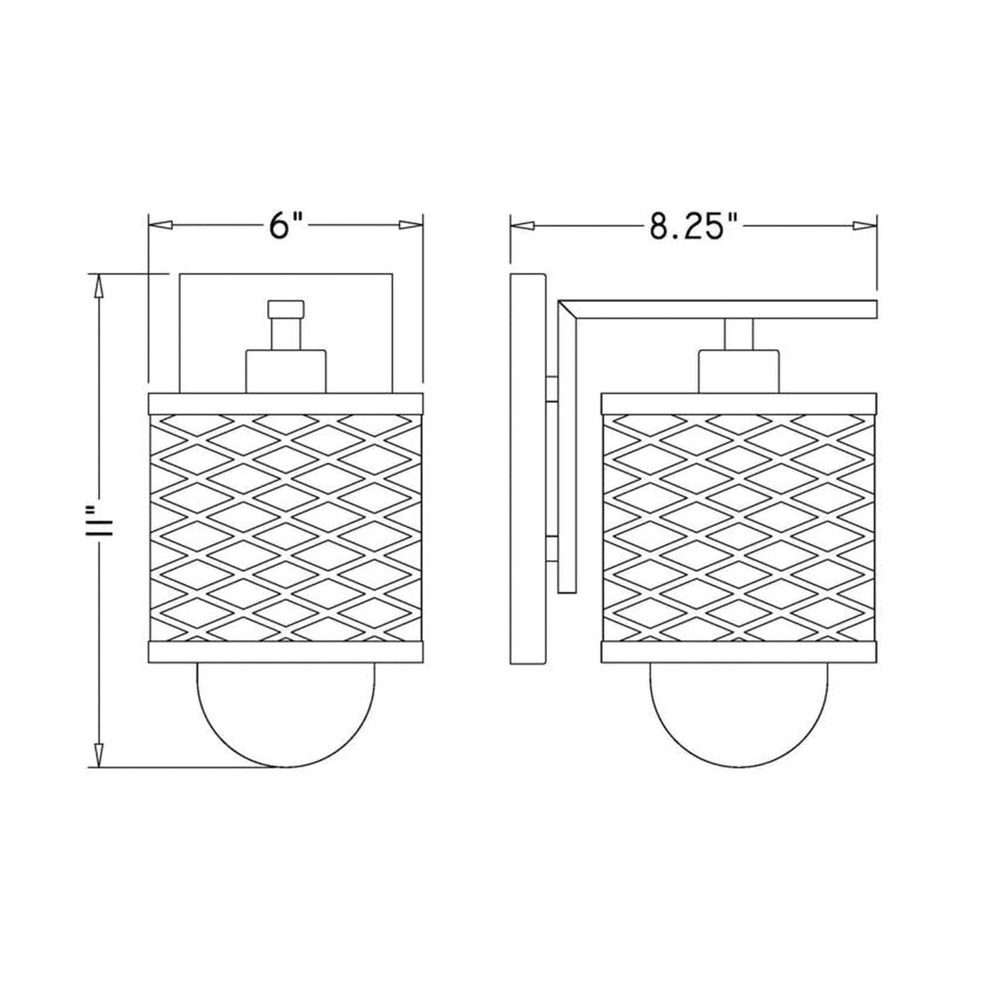 Z-Lite Kipton 6" 1-Light Polished Nickel Wall Sconce With Clear Glass Shade