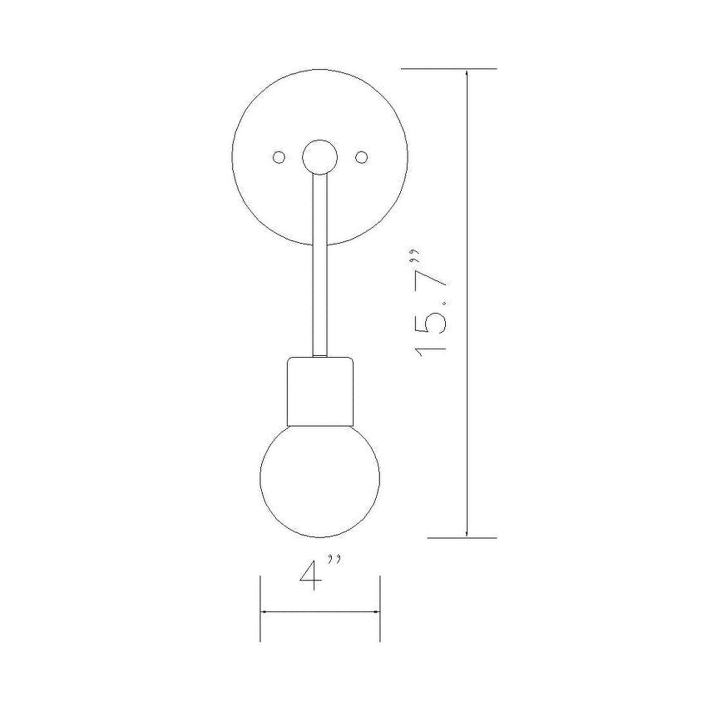 Z-Lite Neutra 6" 1-Light Matte Black and Polished Nickel Wall Sconce With Clear Glass Shade