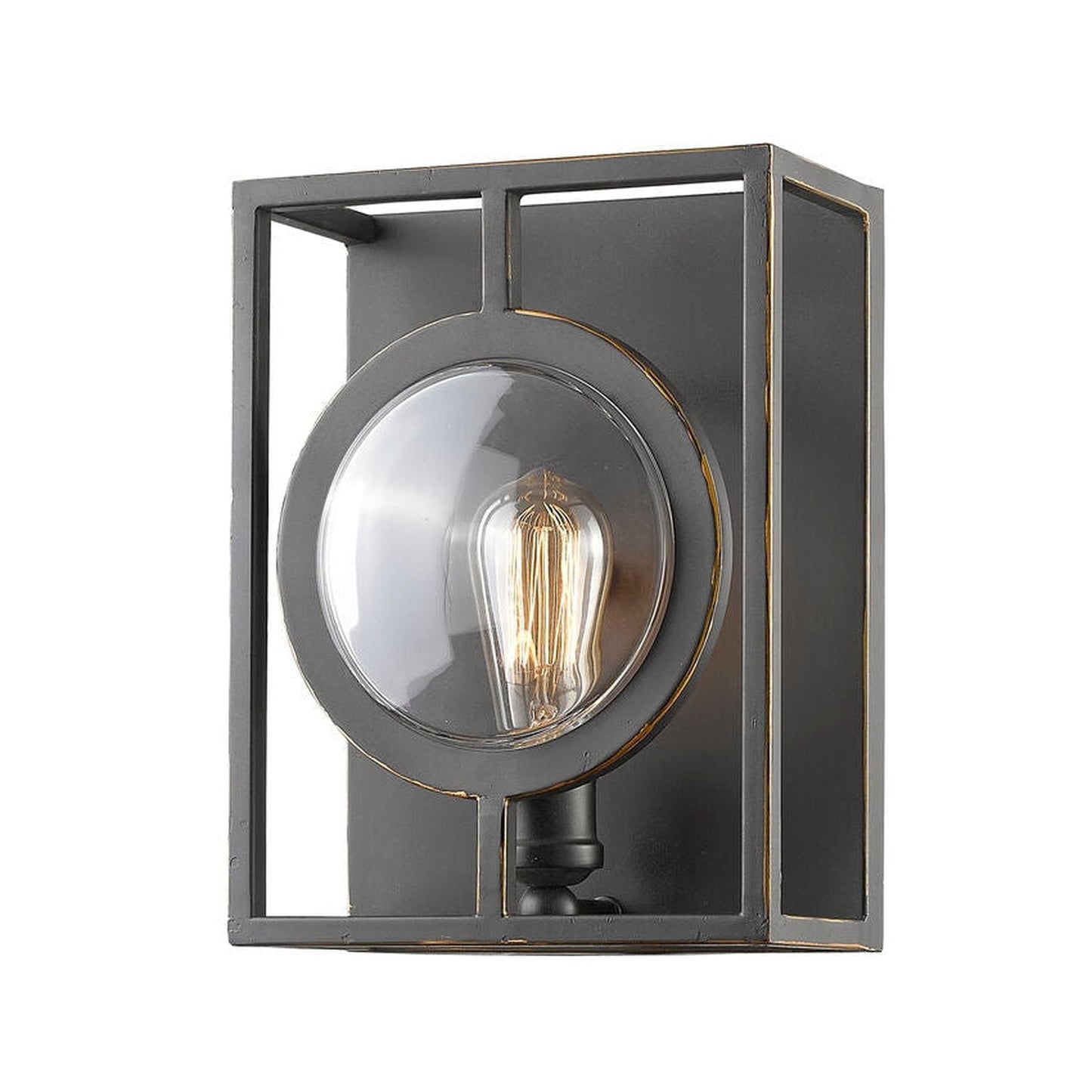Z-Lite Port 9" 1-Light Olde Bronze Wall Sconce