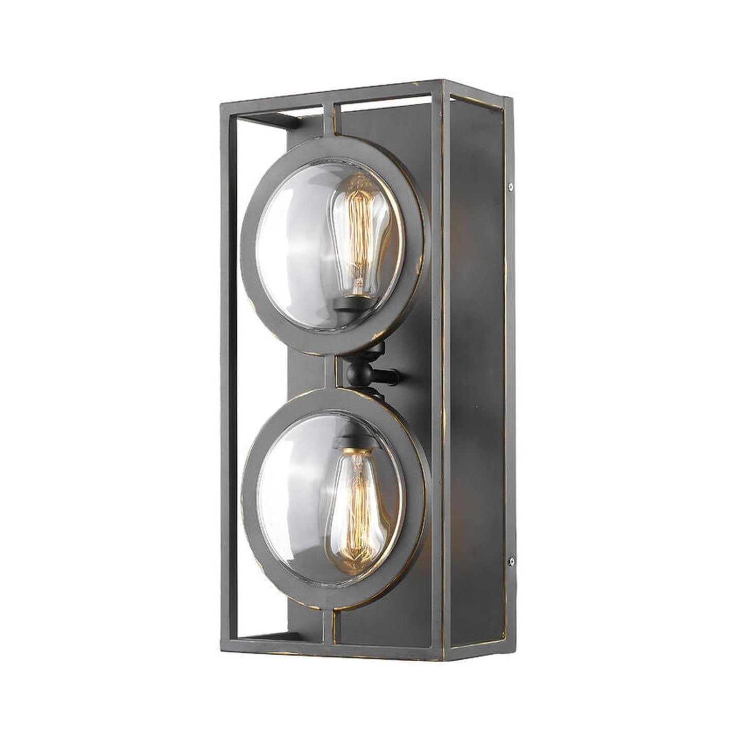 Z-Lite Port 9" 2-Light Olde Bronze Wall Sconce
