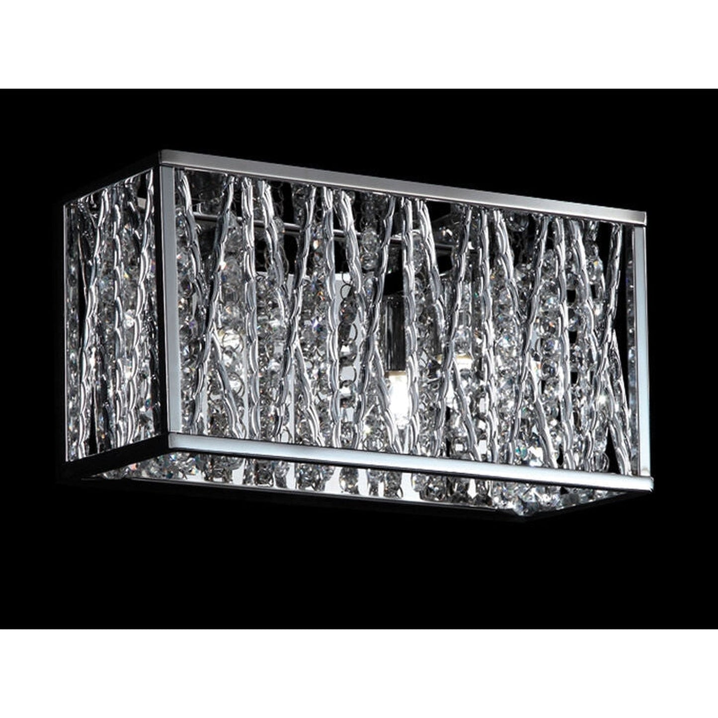 Z-Lite Terra 11" 2-Light Chrome Vanity Light With Aluminum Chrome Shade