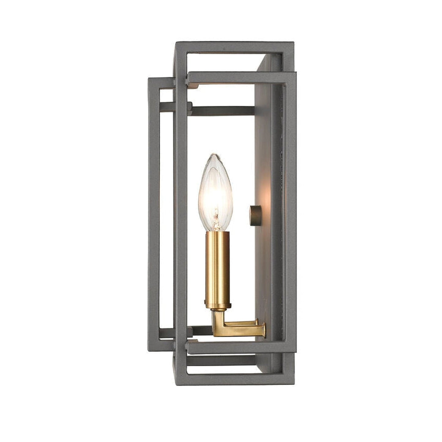 Z-Lite Titania 10" 2-Light Bronze and Olde Brass Wall Sconce