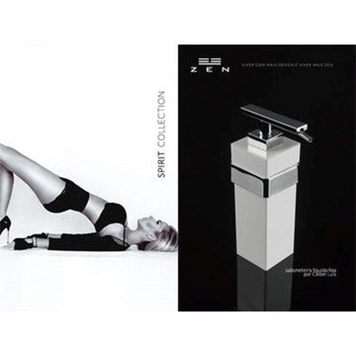 ZEN Design Spirit 20" x 1" Brushed Nickel Single Wall-Mounted Towel Bar