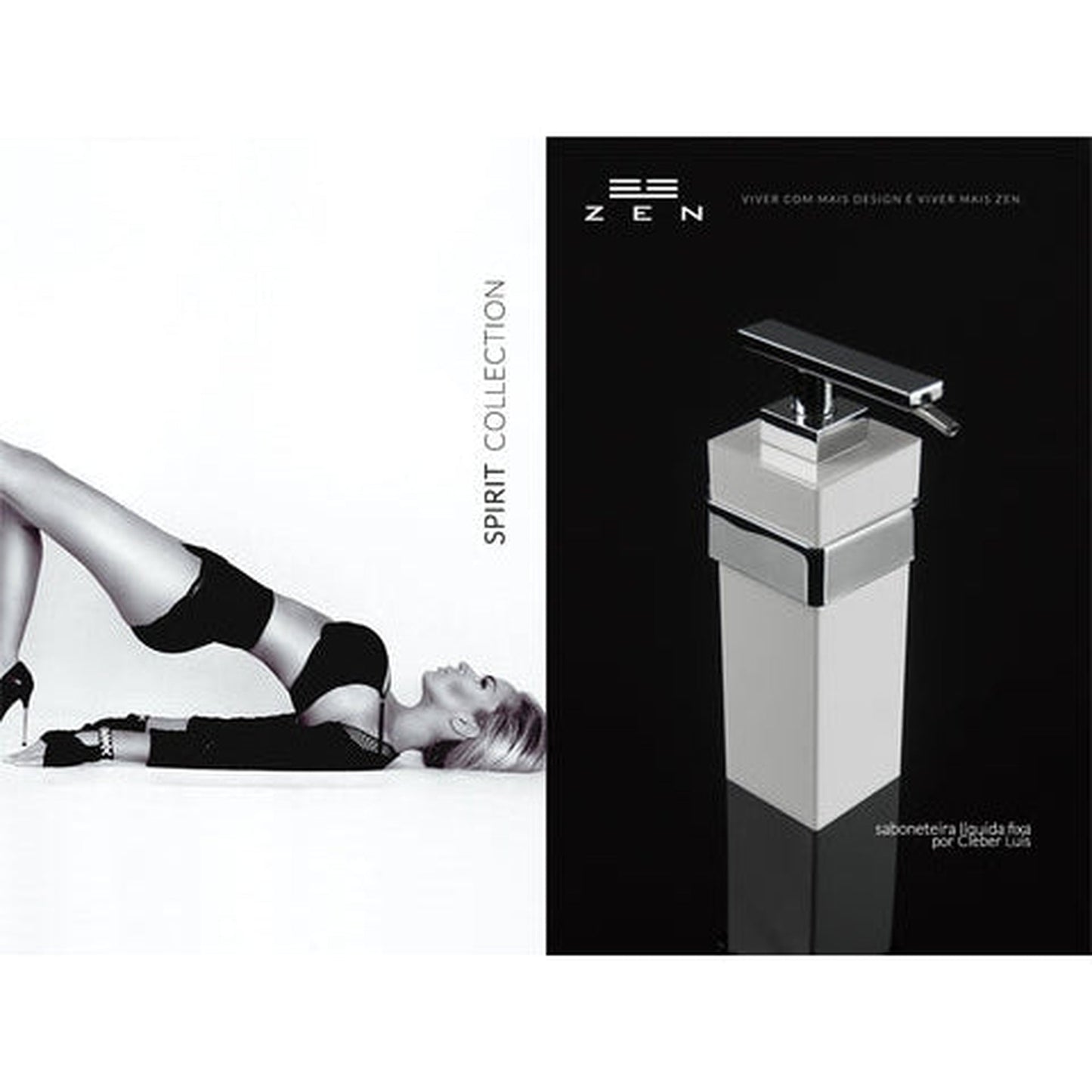 ZEN Design Spirit 6" x 1" Brushed Nickel Wall-Mounted Toilet Paper Holder