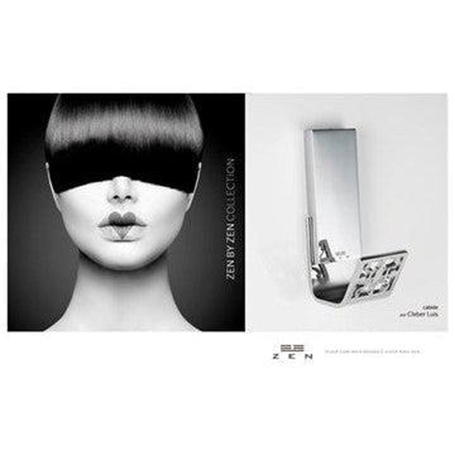 ZEN Design Zen By Zen 6" x 3" Polished Chrome Wall-Mounted Toilet Paper Holder