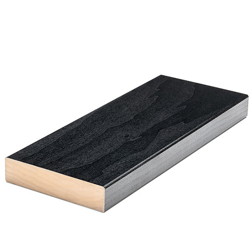 PROSAUNAS Aspen Midnight Black 2x5 5' Black-Wax Finished Smooth 4 Sides Eased Edges SHP Sauna Bench Material