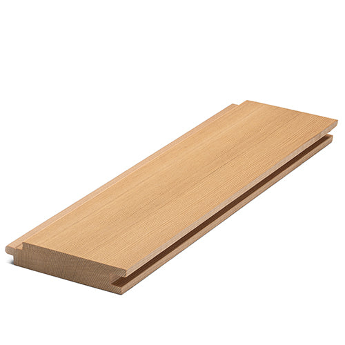 PROSAUNAS Cedar 1x4 1' Clear Grade A+ Vertical Grain Tongue & Groove Nickel-Gap Sauna Wall Material