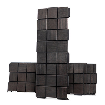 PROSAUNAS Aspen Cubist Midnight Black 1x4 10' Black-Wax Finished Decorative Sauna Wall Material Panel