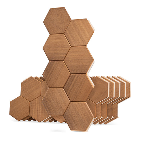 PROSAUNAS Thermo-Aspen HIVE 1x4 10' Thermally-Modified Decorative Sauna Wall Material Panel