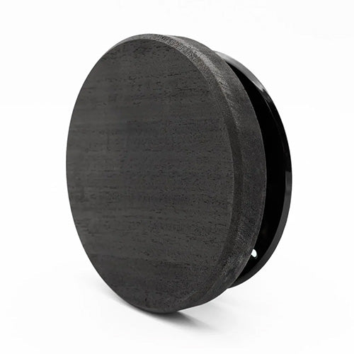 PROSAUNAS Thermo-Aspen Midnight Black 10' Thermally-Modified Black-Wax Finished Decorative Sauna Ventilation Cover