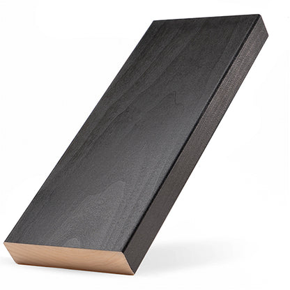 PROSAUNAS Aspen Midnight Black 2x5 5' Black-Wax Finished Smooth 4 Sides Eased Edges SHP Sauna Bench Material