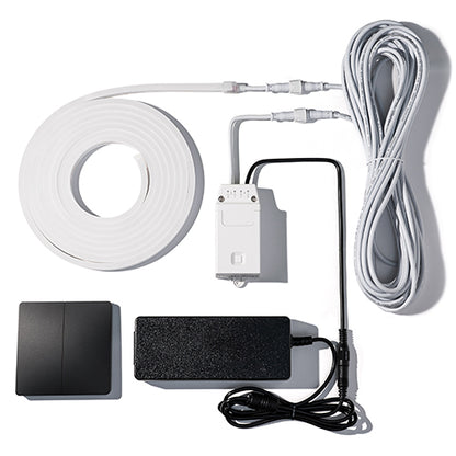 PROSAUNAS Dual-Zone 2 x 16' Linear White Dimmable LED Neon Sauna Light Kit