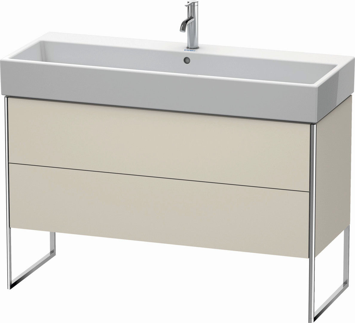 Duravit XSquare 47" Taupe Two Drawer Floorstanding Vanity Unit (XS447709191)