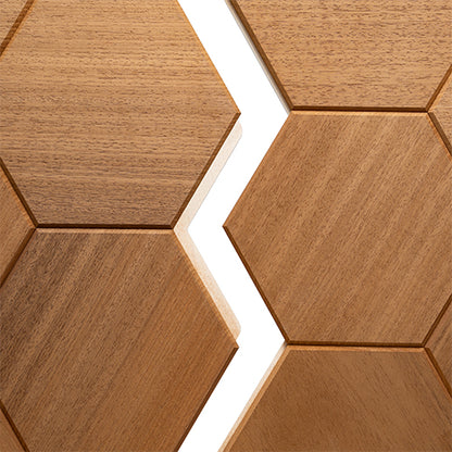 PROSAUNAS Thermo-Aspen HIVE 1x4 10' Thermally-Modified Decorative Sauna Wall Material Panel