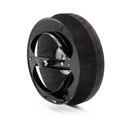 PROSAUNAS Thermo-Aspen Midnight Black 10' Thermally-Modified Black-Wax Finished Decorative Sauna Ventilation Cover