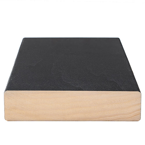 PROSAUNAS Aspen Midnight Black 2x5 10' Black-Wax Finished Smooth 4 Sides Eased Edges SHP Sauna Bench Material