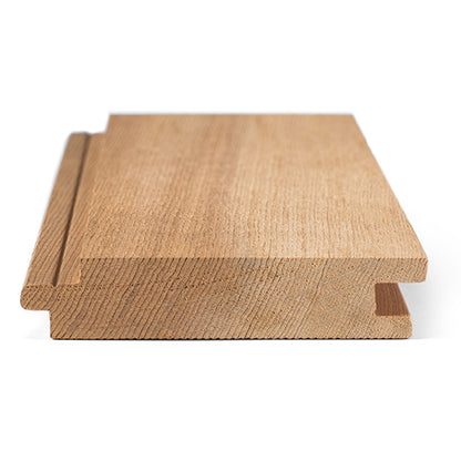 PROSAUNAS Cedar 1x4 2' Clear Grade A+ Vertical Grain Tongue & Groove Nickel-Gap Sauna Wall Material