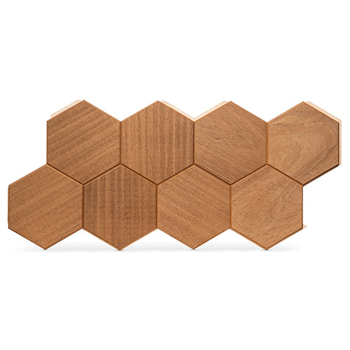 PROSAUNAS Thermo-Aspen HIVE 1x4 10' Thermally-Modified Decorative Sauna Wall Material Panel