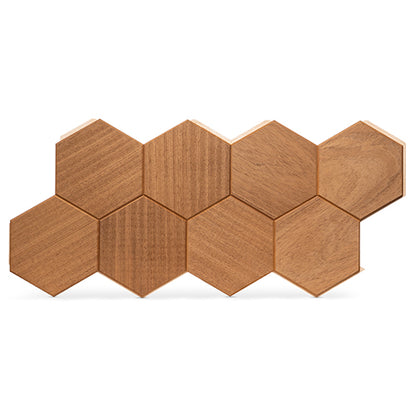 PROSAUNAS Thermo-Aspen HIVE 1x4 10' Thermally-Modified Decorative Sauna Wall Material Panel