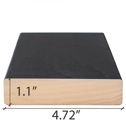 PROSAUNAS Aspen Midnight Black 2x5 5' Black-Wax Finished Smooth 4 Sides Eased Edges SHP Sauna Bench Material