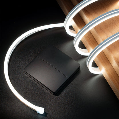 PROSAUNAS Dual-Zone 2 x 10' Linear White Dimmable LED Neon Sauna Light Kit
