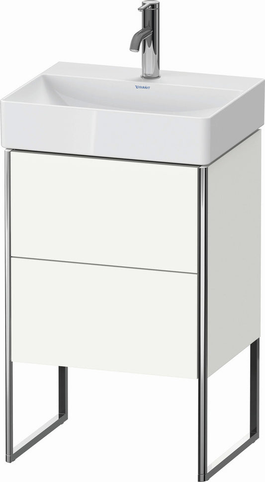 Duravit XSquare 19" White Satin Matt Two Drawer Floorstanding Vanity Unit (XS443803636)