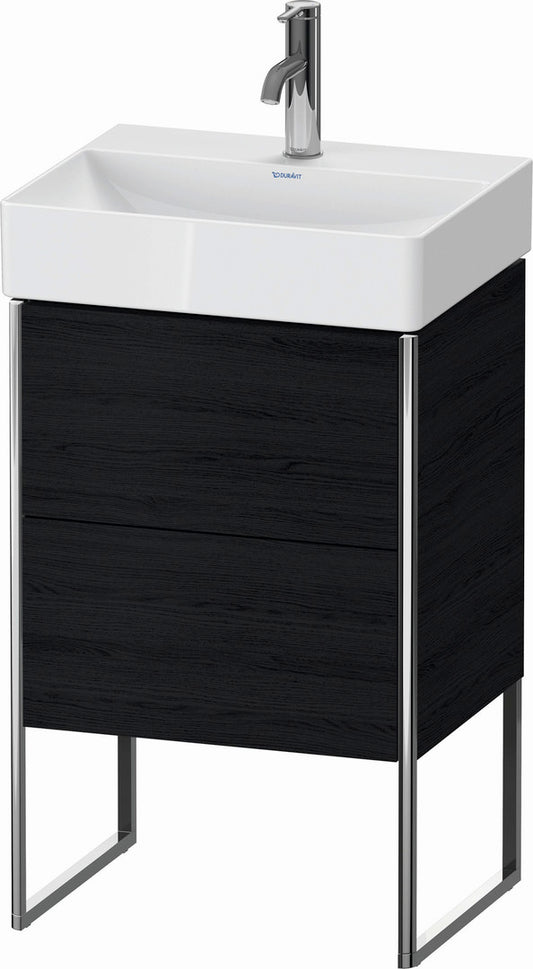 Duravit XSquare 19" Oak Black Two Drawer Floorstanding Vanity Unit (XS443801616)