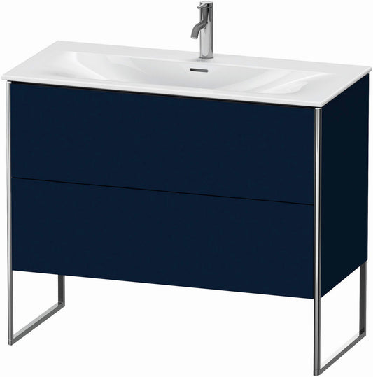 Duravit XSquare 40" Midnight Blue Two Drawer Floorstanding Vanity Unit (XS452509898)