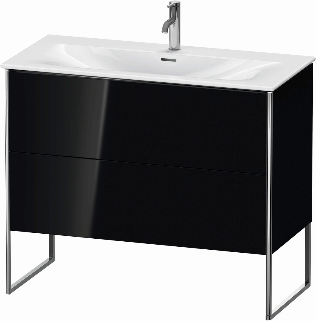 Duravit XSquare 40" Black Two Drawer Floorstanding Vanity Unit (XS452504040)