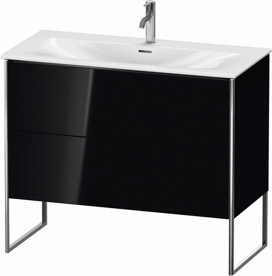 Duravit XSquare 40" Black Two Drawer Floorstanding Vanity Unit (XS452504040)