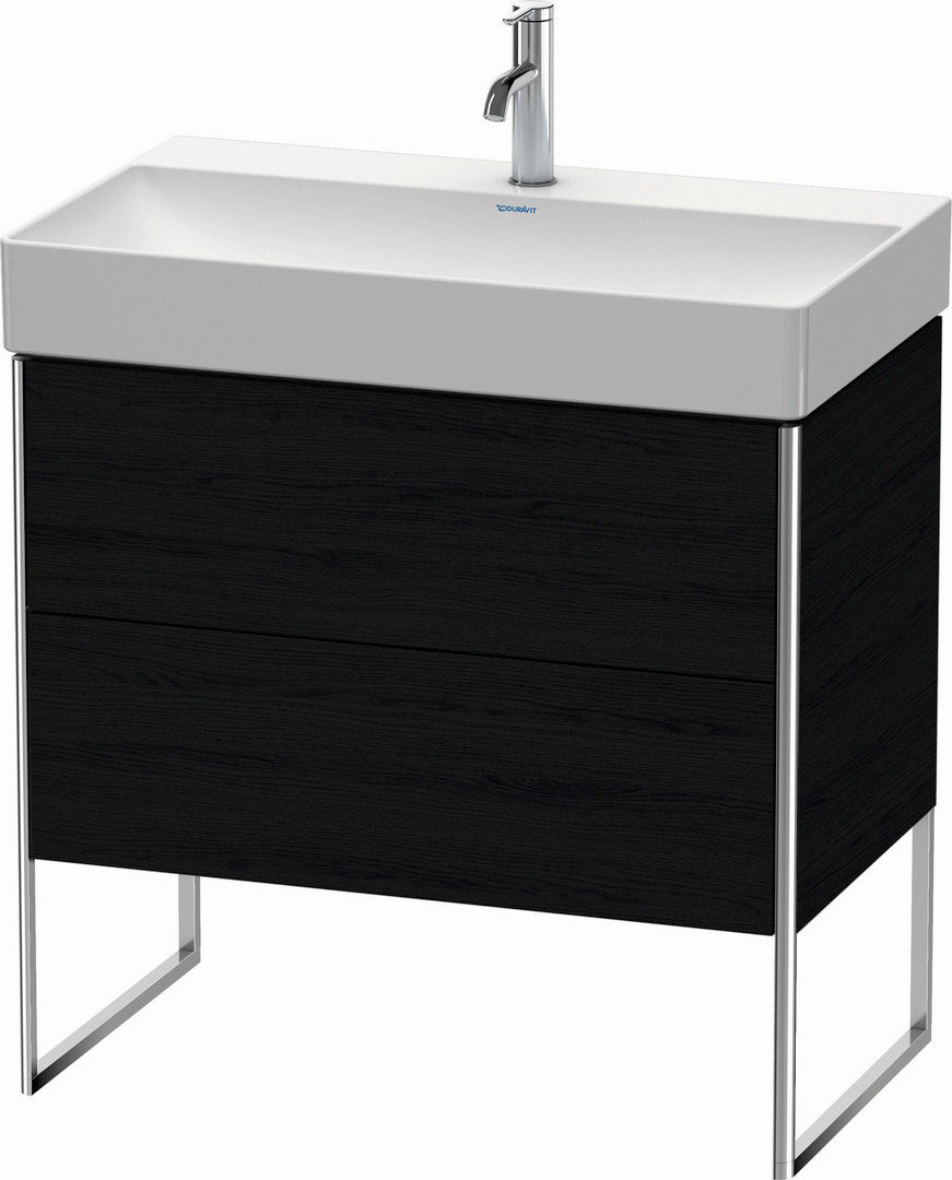 Duravit XSquare 31" Oak Black Two Drawer Floorstanding Vanity Unit (XS444301616)