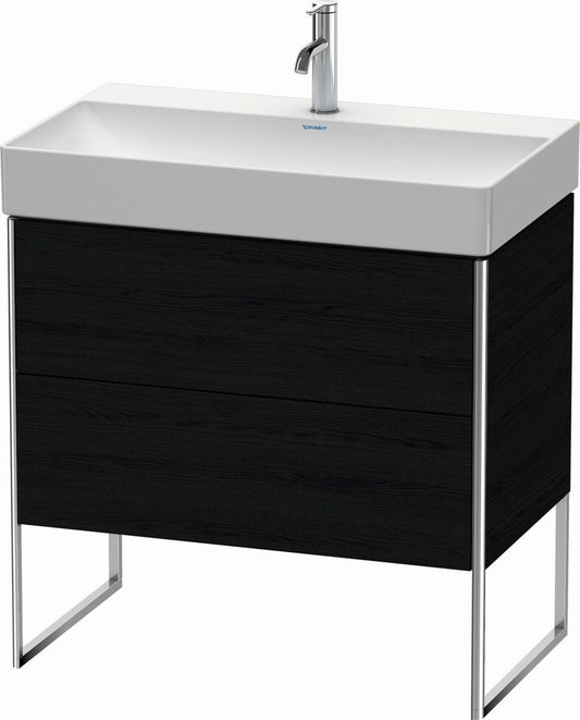 Duravit XSquare 31" Oak Black Two Drawer Floorstanding Vanity Unit (XS444301616)