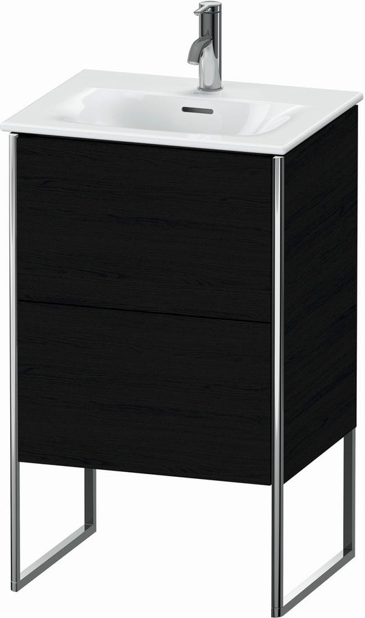 Duravit XSquare 20" Oak Black Two Drawer Floorstanding Vanity Unit (XS452101616)