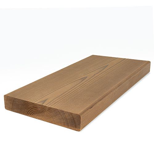 PROSAUNAS Thermo-Spruce 2x6 10' Thermally-Modified Smooth 4 Sides Eased Edges SHP Sauna Bench Material