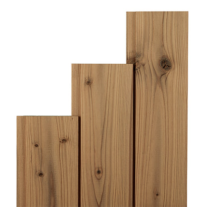 PROSAUNAS Thermo-Spruce 1x4 7' Thermally-Modified Tongue & Groove Nickel-Gap STS4 Sauna Wall Material