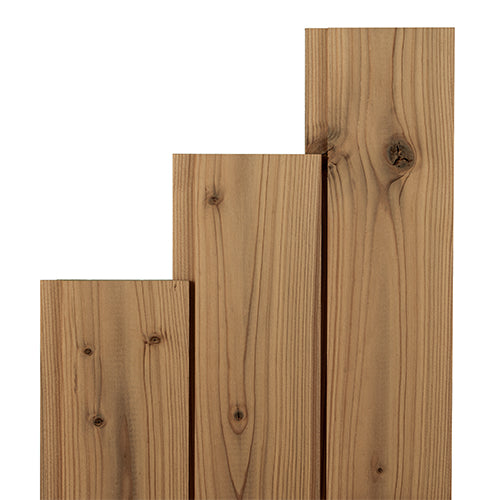 PROSAUNAS Thermo-Spruce 1x4 5' Thermally-Modified Tongue & Groove Nickel-Gap STS4 Sauna Wall Material