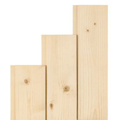 PROSAUNAS Spruce 1x4 14' Tongue & Groove Nickel-Gap STS4 Sauna Wall Material