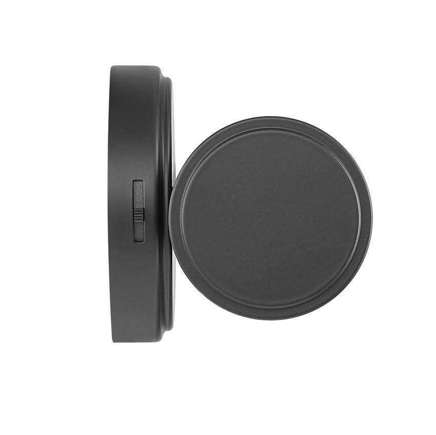 Z-Lite Warwick 19" 1-Light LED-Integrated Matte Black Steel White Opal Glass Shade Vanity Lighting