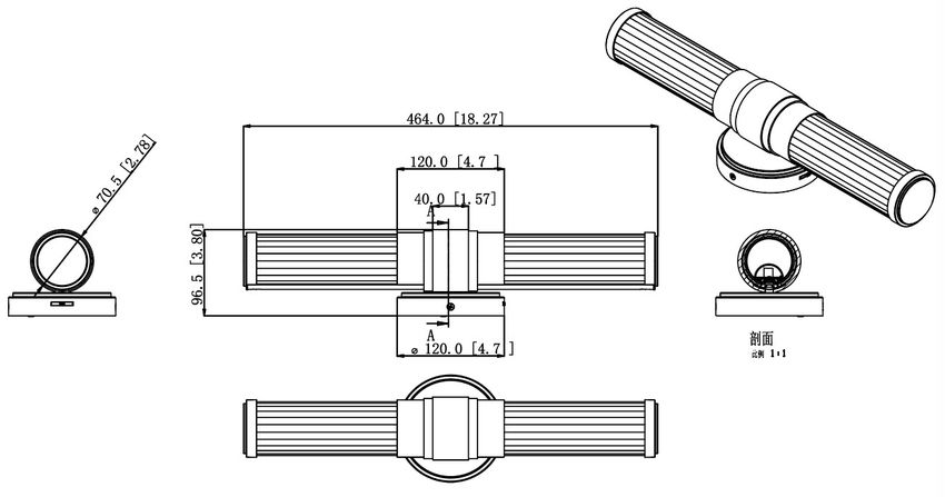 Z-Lite Warwick 19" 1-Light LED-Integrated Matte Black Steel White Opal Glass Shade Vanity Lighting