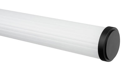 Z-Lite Warwick 33" 1-Light LED-Integrated Matte Black Steel White Opal Glass Shade Vanity Lighting