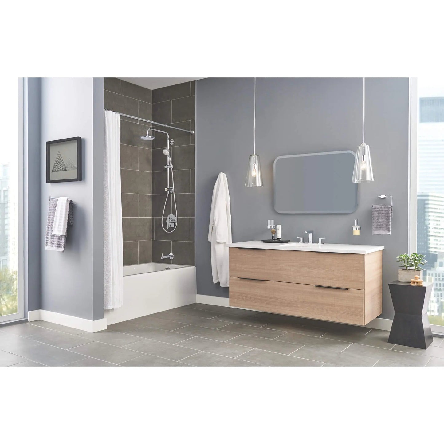 Grohe Vitalio Flex 2.5 GPM Retro-Fit StarLight Chrome Shower System