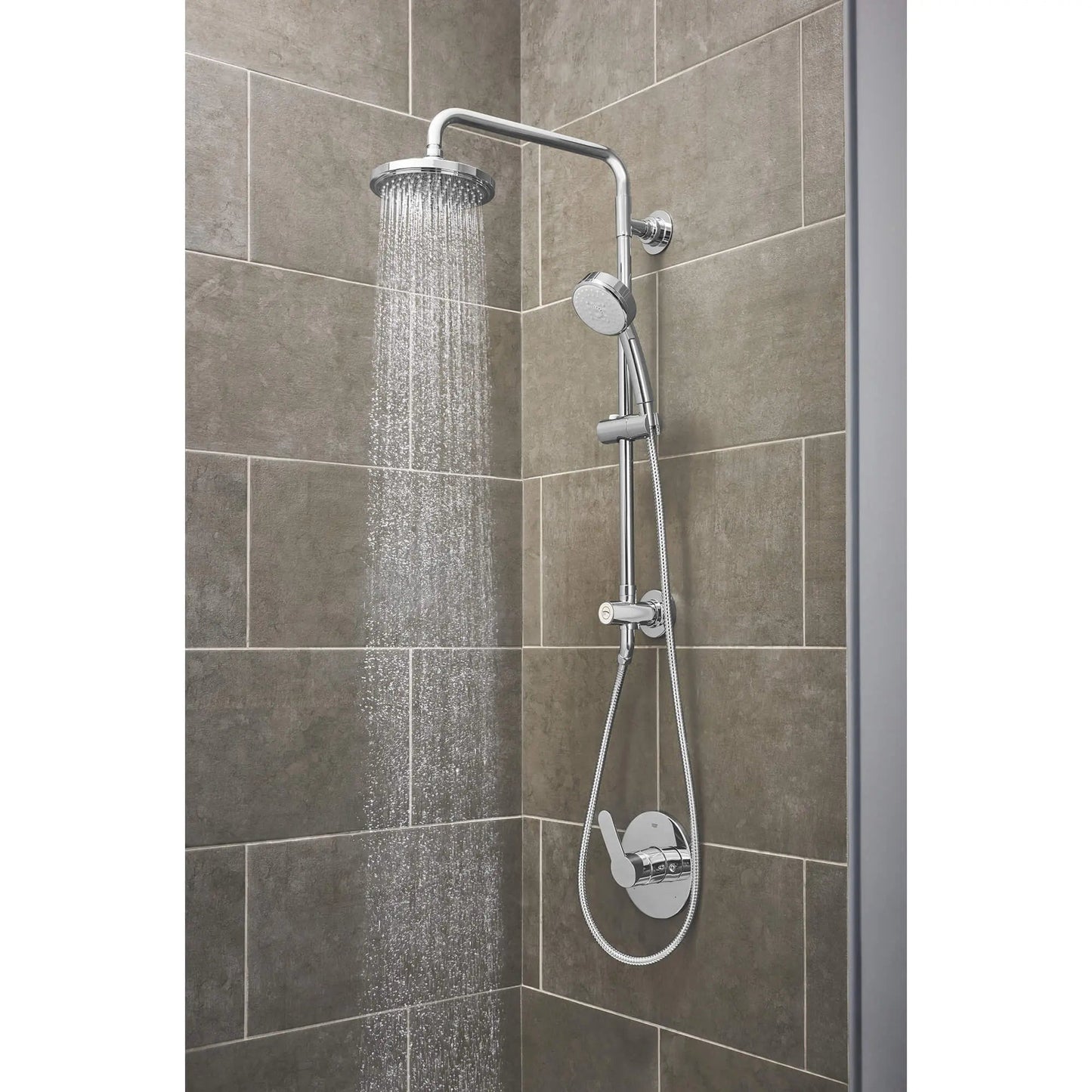 Grohe Vitalio Flex 2.5 GPM Retro-Fit StarLight Chrome Shower System