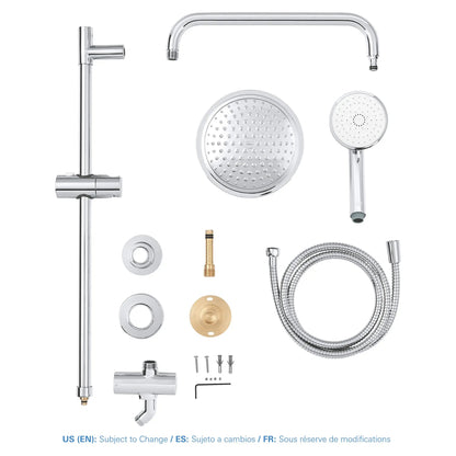 Grohe Vitalio Flex 2.5 GPM Retro-Fit StarLight Chrome Shower System