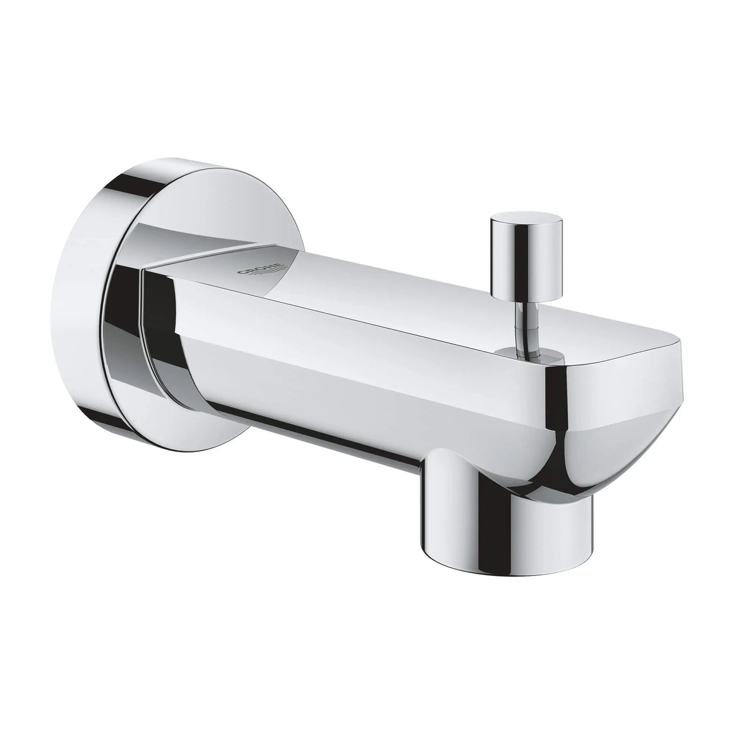 Grohe Lineare Metal Construction StarLight Chrome Wall Mount Diverter Tub Spout