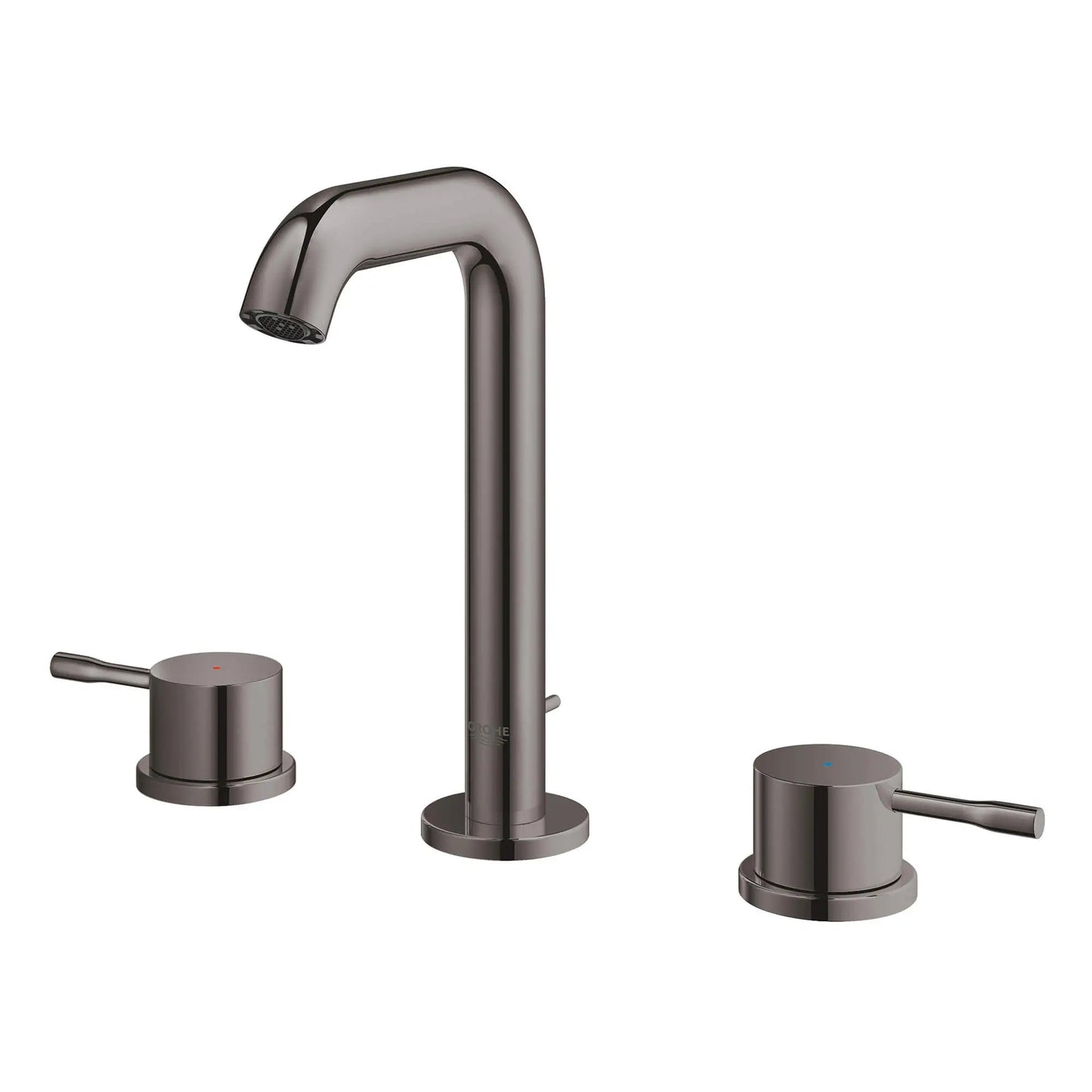 Grohe Essence 8" 1.2 GPM Two-Handle Wall Mount Widespread Hard Graphite Faucet