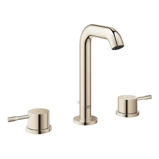 Grohe Essence 8" 1.2 GPM Two-Handle Wall Mount Widespread Polished Nickel Infinity Faucet