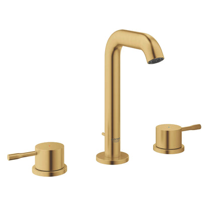 Grohe Essence 8" 1.2 GPM Two-Handle Wall Mount Widespread Brushed Cool Sunrise Faucet