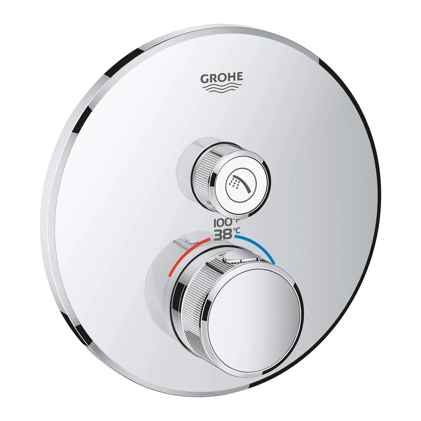 Grohe Grohtherm® SmartControl Single Function StarLight Chrome Thermostatic Valve Trim
