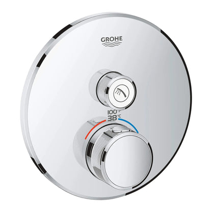 Grohe Grohtherm® SmartControl Single Function StarLight Chrome Thermostatic Valve Trim